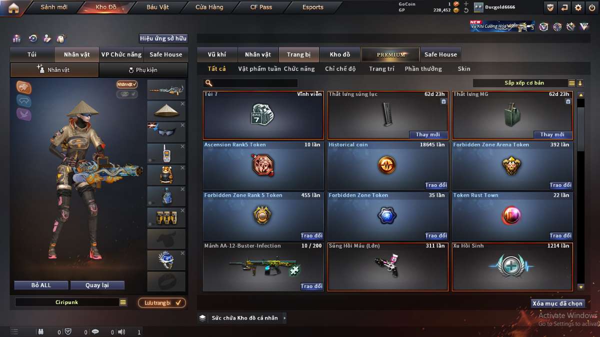 shop acc cf uy tin gia re